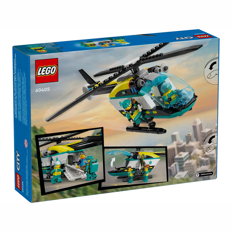 Lego City: Διασωστικό Ελικόπτερο Έκτακτης Ανάγκης- Σετ Κατασκευής (60405)