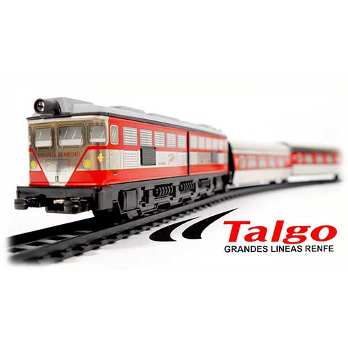 Pequetren Τρένο Talgo Μεταλλικό με Φώτα (PEQ-508)