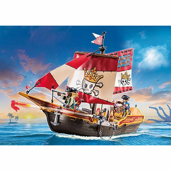 Playmobil Pirates Πειρατική Γαλέρα "Ο Βασιλιάς των Πειρατών" (71418)