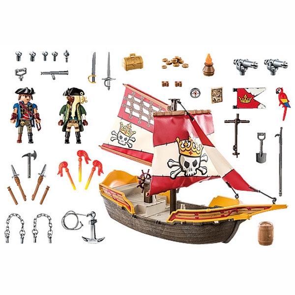 Playmobil Pirates Πειρατική Γαλέρα "Ο Βασιλιάς των Πειρατών" (71418)