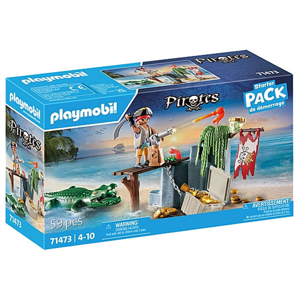 Playmobil Pirates Starter Pack Πειρατής με Αλιγάτορα (71473)