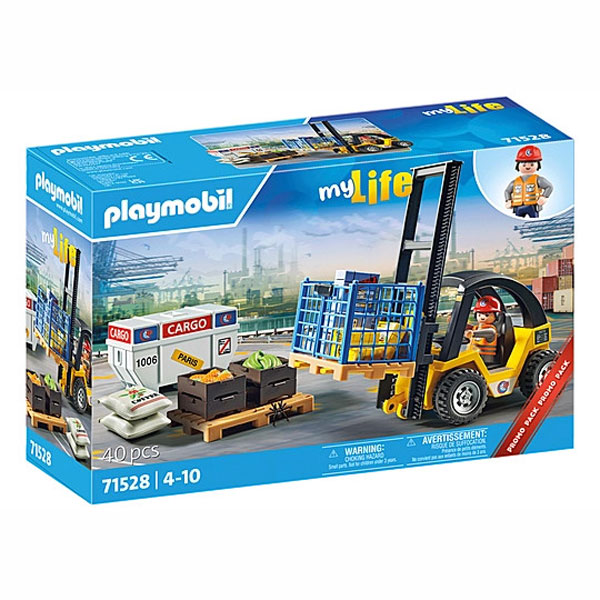 Playmobil My Life Περονοφόρο Ανυψωτικό Όχημα με Φορτία (71528)