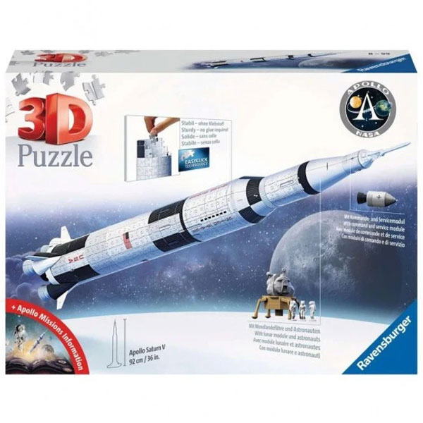 Ravensburger 3D Puzzle Apollo Saturn V 432τμχ. (11545)