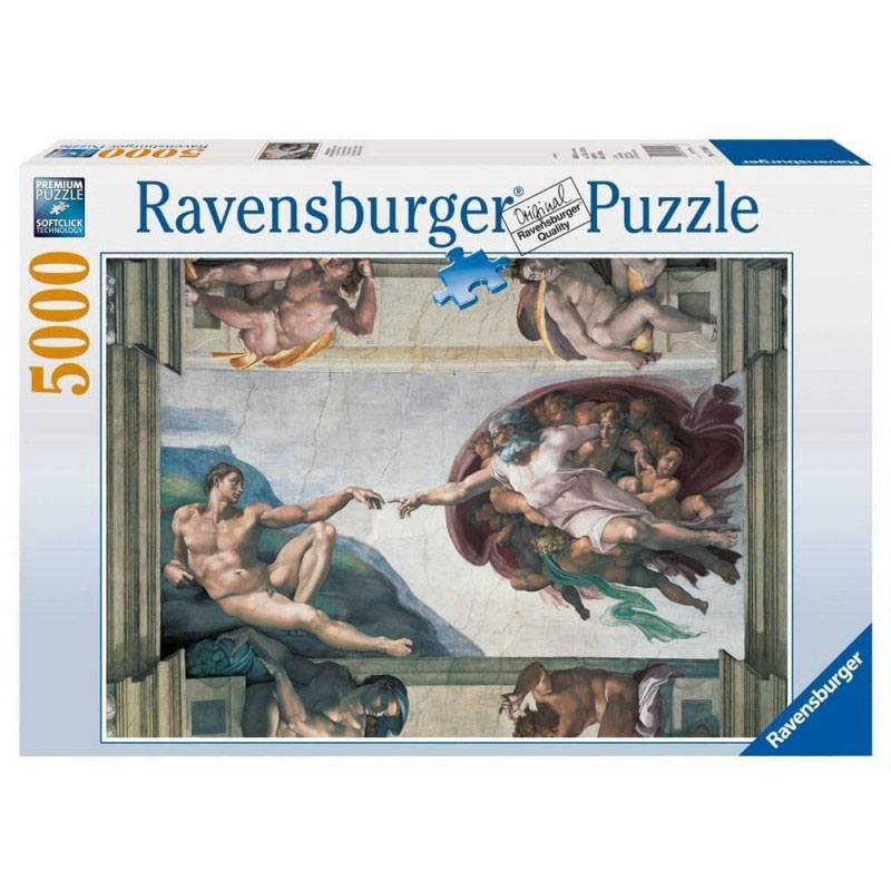 Ravensburger Παζλ 5000τμχ Michelangelo: Η δημιουργία (17408)