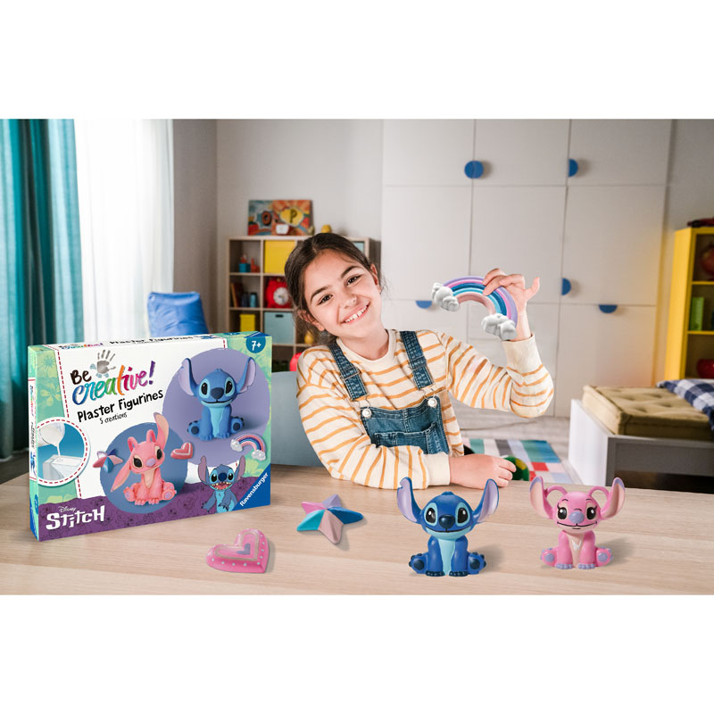 Ravensburger Παιχνίδι Κατασκευής Be Creative! DIY Φιγούρες Stitch & Angel (23877)