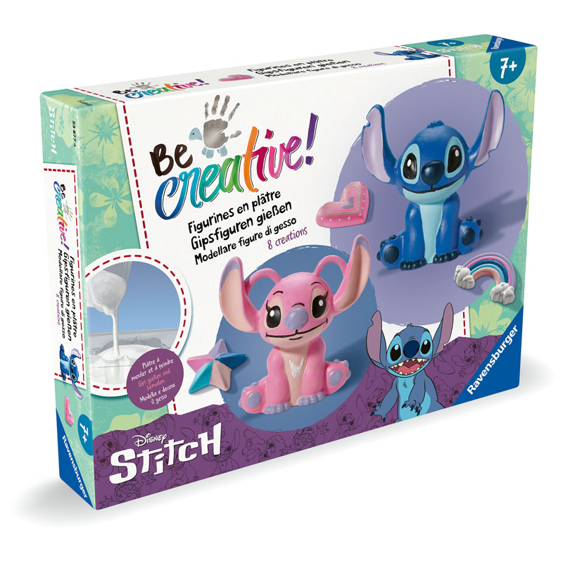 Ravensburger Παιχνίδι Κατασκευής Be Creative! DIY Φιγούρες Stitch & Angel (23877)