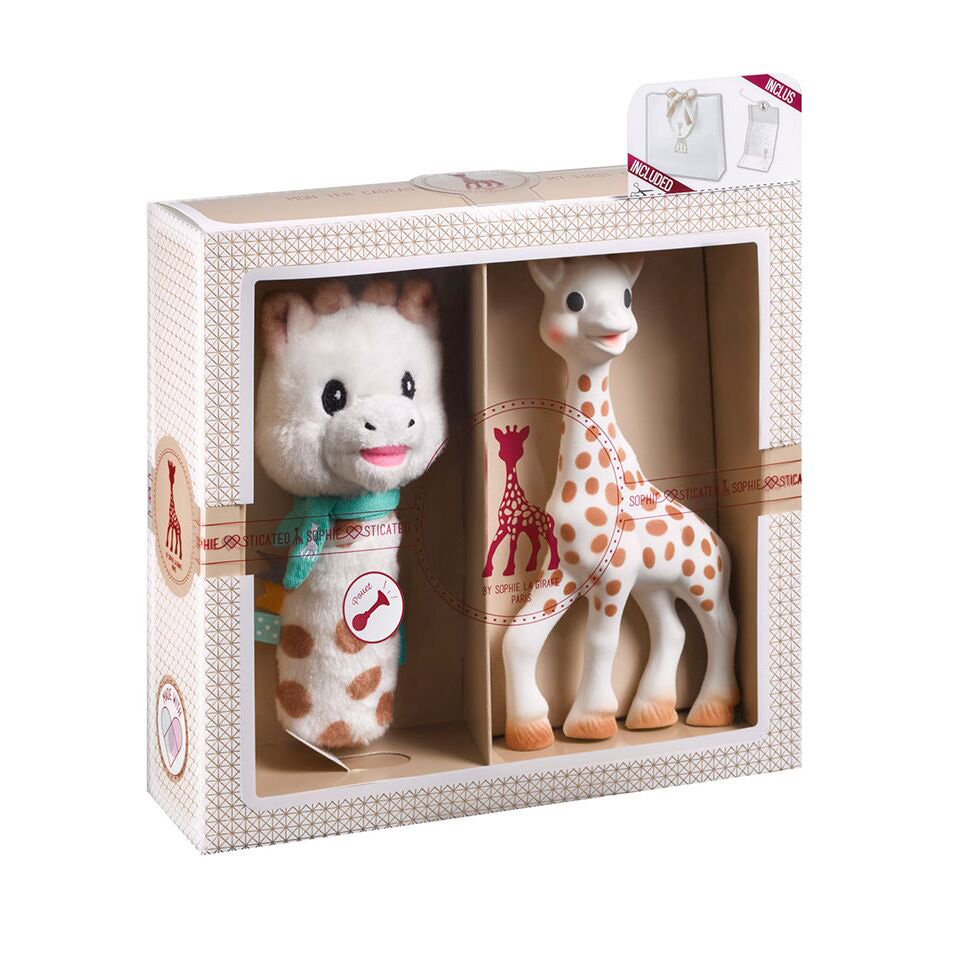 Sophie La Girafe Σετ δώρου με την Σόφι & Κουδουνίστρα (S000012)
