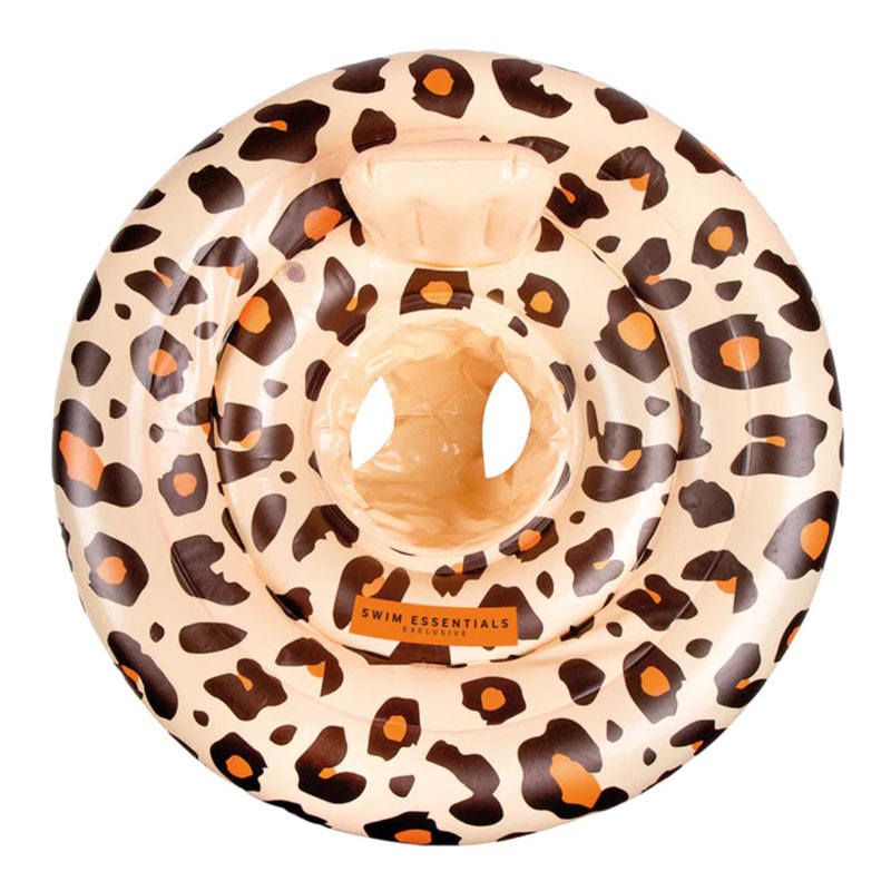Swim Essentials Σωσίβιο ⌀69εκ. για Μωρά από 0-1 ετών Beige Leopard (2020SE103)