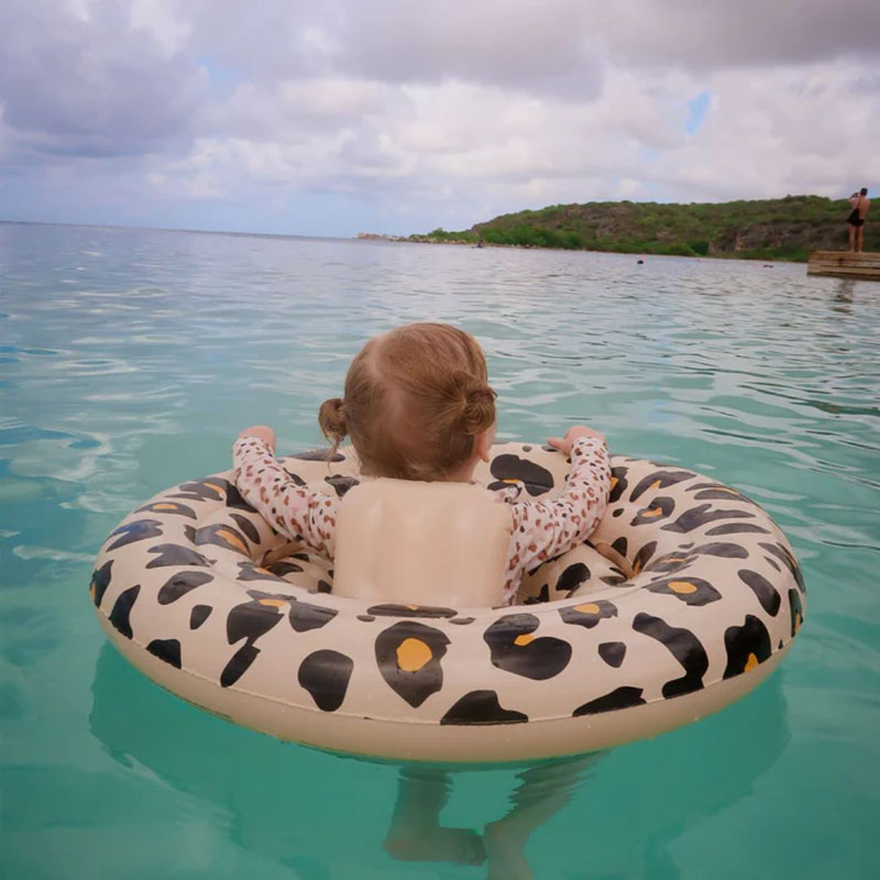 Swim Essentials Σωσίβιο ⌀69εκ. για Μωρά από 0-1 ετών Beige Leopard (2020SE103)
