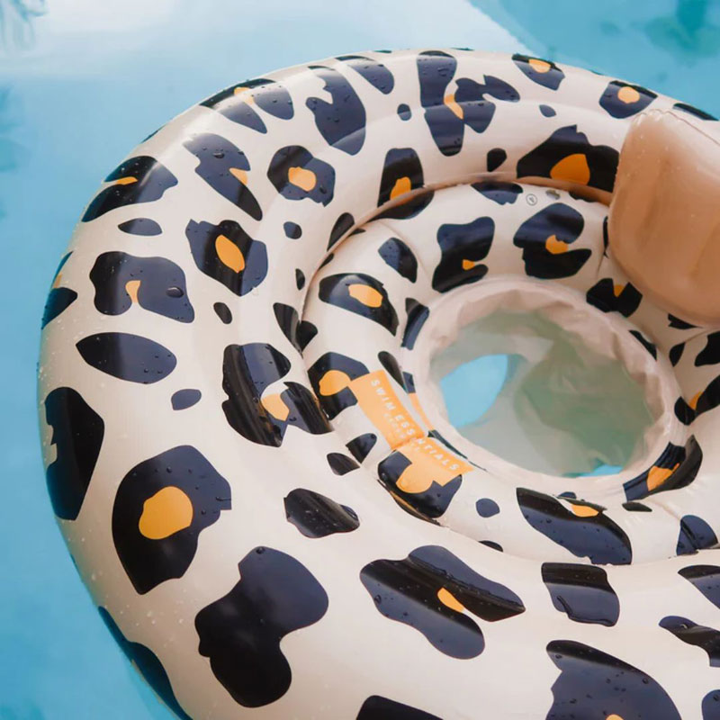 Swim Essentials Σωσίβιο ⌀69εκ. για Μωρά από 0-1 ετών Beige Leopard (2020SE103)
