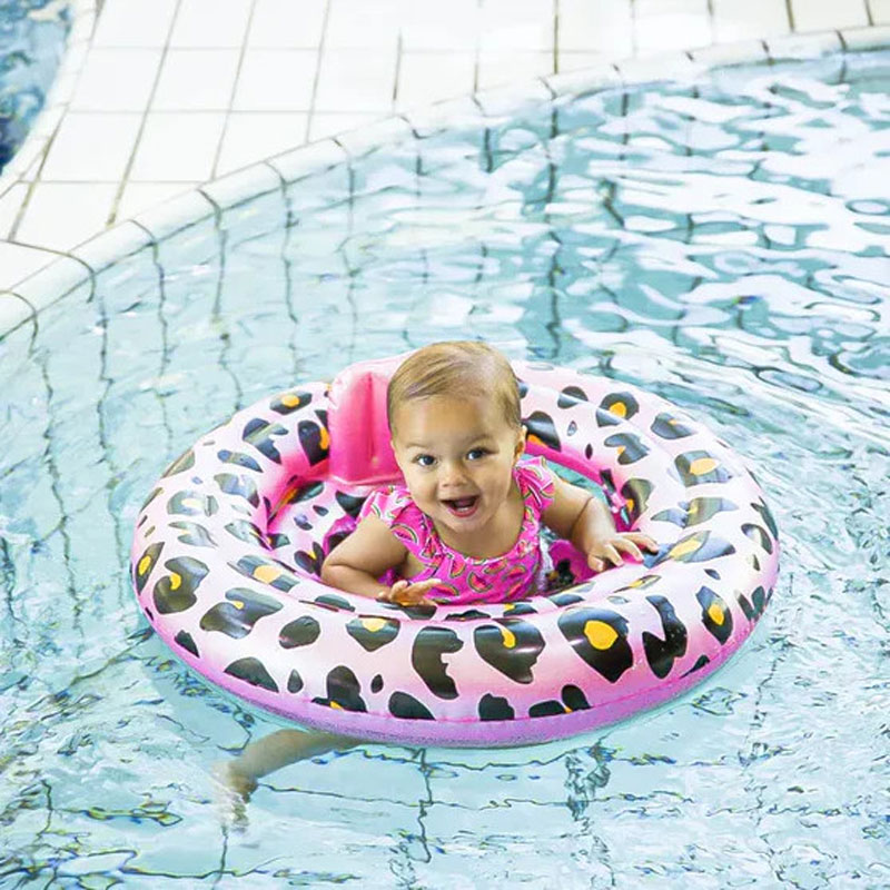 Swim Essentials Σωσίβιο ⌀69εκ. για Μωρά από 0-1 ετών Rose Gold Leopard Printed (2020SE32)