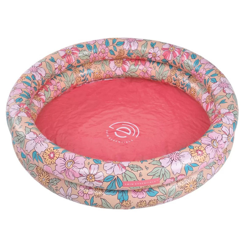 Swim Essentials Φουσκωτή Πισίνα Ø60εκ. με 2 Αεροθαλάμους Flowers για Μωρά (2022SE316)