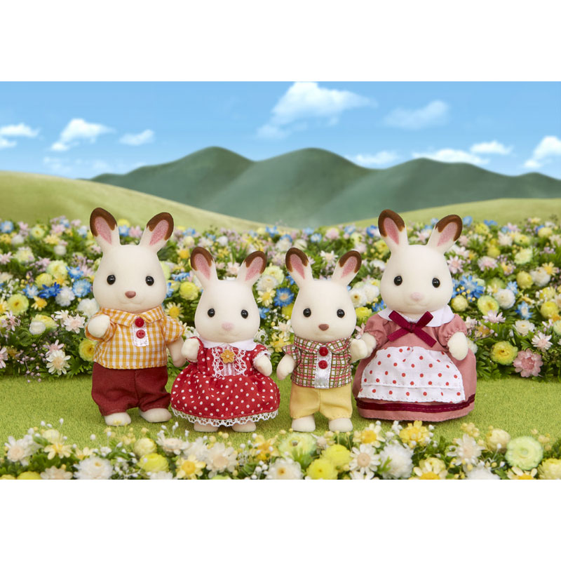 Sylvanian Families Οικογένεια Λαγουδάκια Chocolate Rabbit  (4150)
