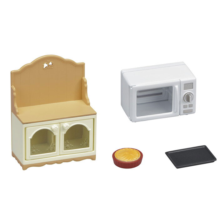 Sylvanian Families Φούρνος  Μικροκυμάτων με Ντουλάπι- Microwave Cabinet (5443)