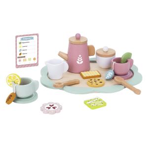 Tooky Toy Afternoon Tea Set Ξύλινο Παιδικό Σετ Τσαγιού (TJ271)