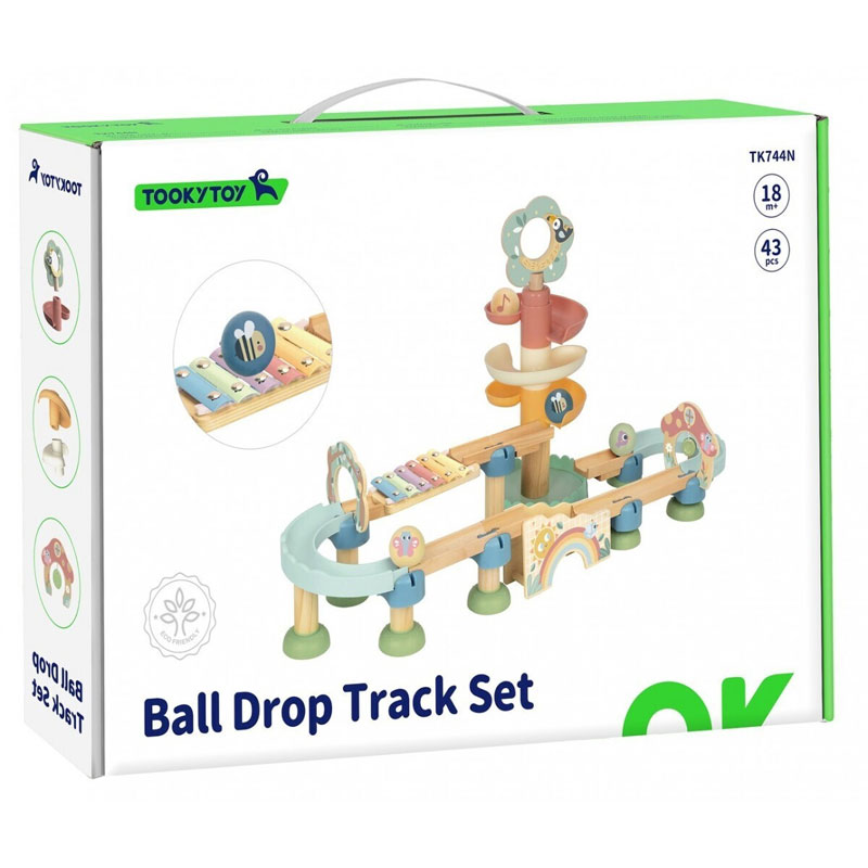 Tooky Toy Ξύλινο Βρεφικό Παιχνίδι Μουσική Πίστα (TK744N)