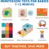 Tooky Toy Κουτί Educational Box Εκπαιδευτικών Δραστηριοτήτων Montessori (TK751)