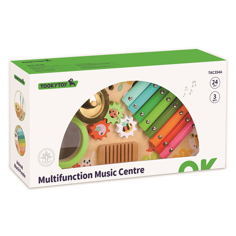 Tooky Toy Multi-unction Music Centre Ξύλινο Ξυλόφωνο (TKC354A)