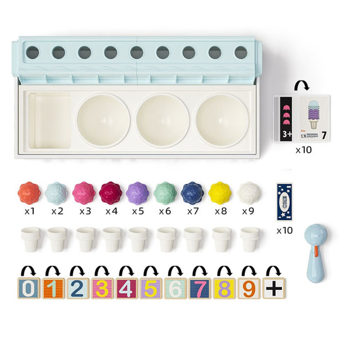 Top Bright Εκπαιδευτικό Παιχνίδι Activity Toy Learning Box Ice Cream Shop (121090)