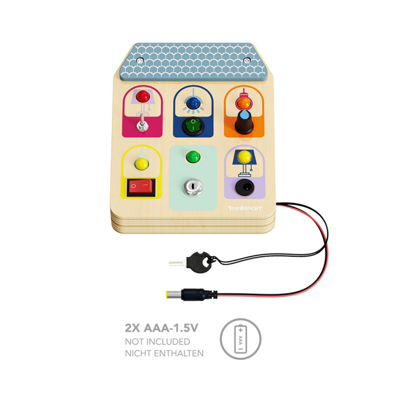 Top Bright Ξύλινο Παιχνίδι Busy Board Switch - Διακόπτες Κωδικός (121120)