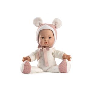 Guca Μωρό Mimi 36cm που Γελάει με Λευκό/ροζ Σκουφάκι (937)