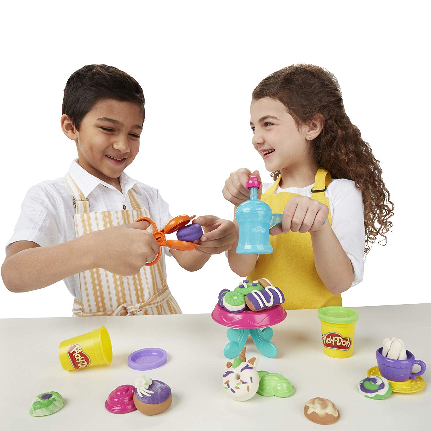 Hasbro Play-Doh Kitchen Creations Νόστιμα Ντόνατς Σετ με 4 Χρώματα