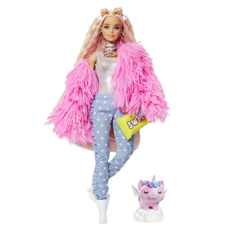 Mattel Barbie Extra - Fluffy Pink Jacket (GRN28)