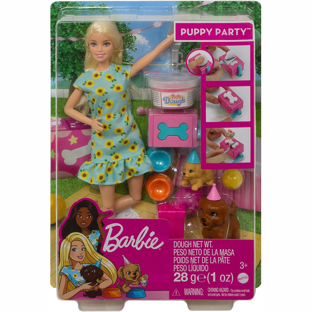 Mattel Barbie Και Σκυλάκια Πάρτι Γενεθλίων (GXV75)