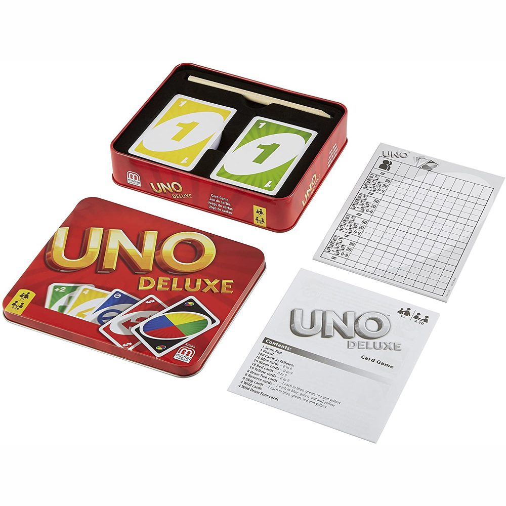 Mattel Uno Deluxe Παιχνίδι Καρτών (K0888)