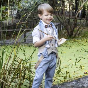 Αγορίστικο σύνολο βάπτισης BABY BLOOM - 110054