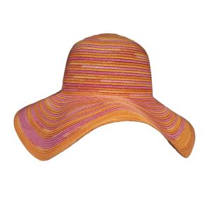 Ψάθινο πολύχρωμο καπέλο - 86813