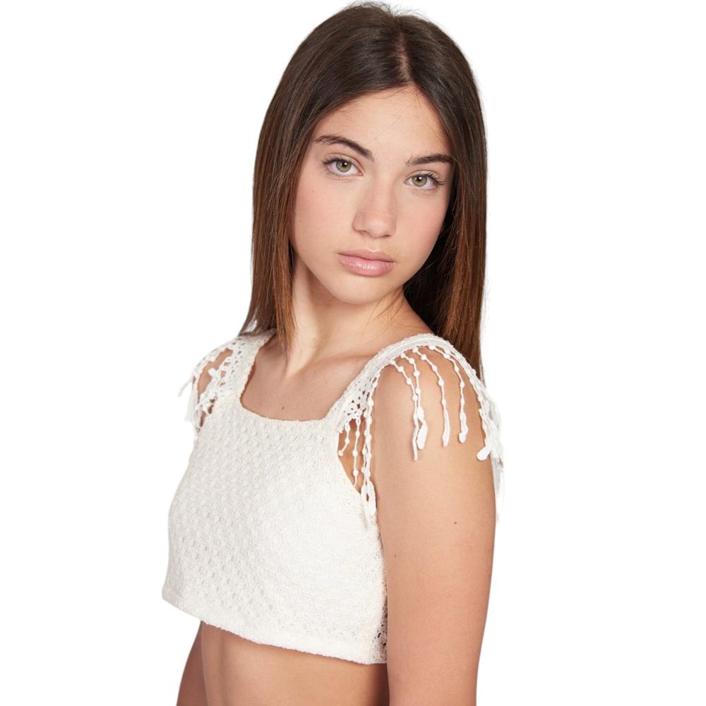 Παιδικό δαντελένιο crop top TO BE TOO κορίτσι - 3