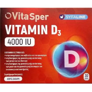 VitaSper Vitamin D3 4000IU Food Supplement 30tabs - 2452