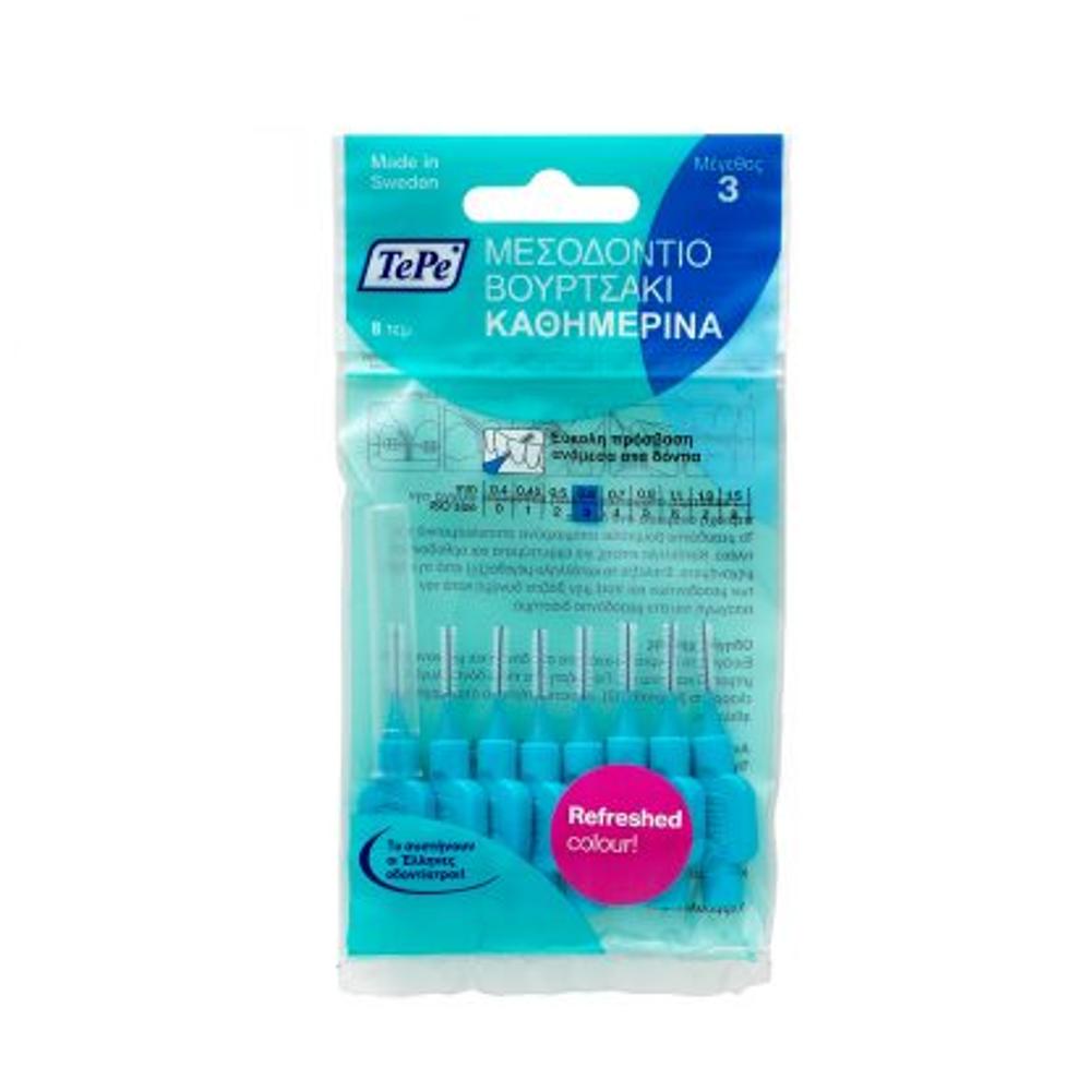 TePe Interdental Brushes Original Μεσοδόντια Βουρτσάκια 0.6mm 8τμχ