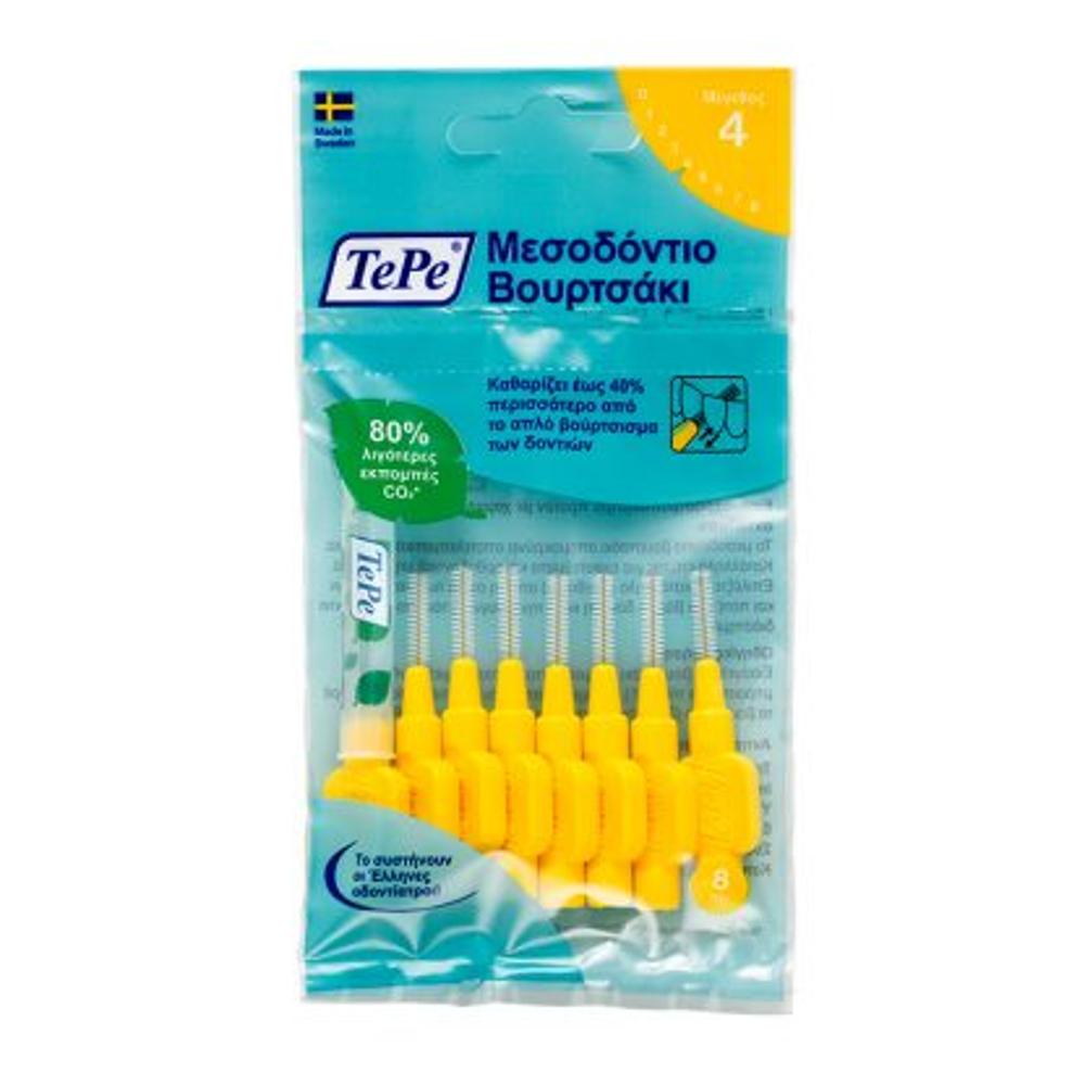 TePe Interdental Brushes Original Μεσοδόντια Βουρτσάκια 0.7mm 8τμχ