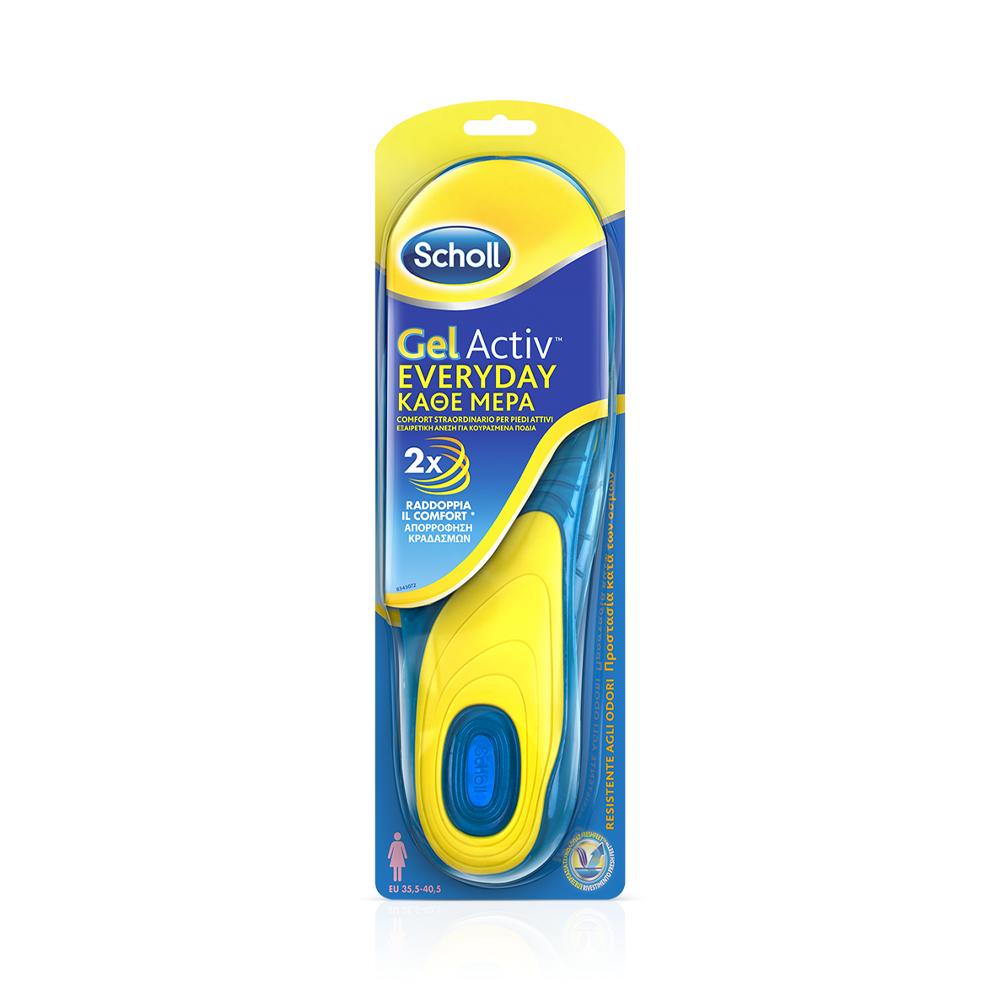 Scholl Gel Activ Everyday Γυναικείοι Πάτοι, Νο 35.5-40.5, 2τμχ