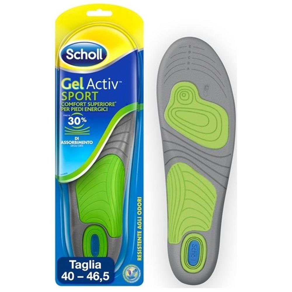 Scholl Gel Activ Sport Ανδρικοί Πάτοι με 30% Απορρόφηση με Εξαιρετική Άνεση για Αθλητικά Παπούτσια Νούμερο, 40 - 46.5, 2 τεμ