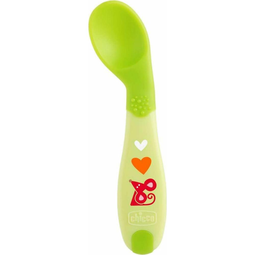 Chicco Baby's First Spoon, Πλαστικό Κουταλάκι Πράσινο 8m+