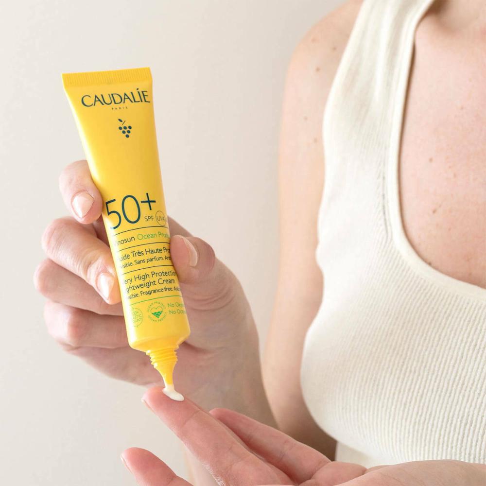 Caudalie Vinosun Lightweight Cream SPF50+ Αόρατο Αντηλιακό για το Πρόσωπο 40 ml