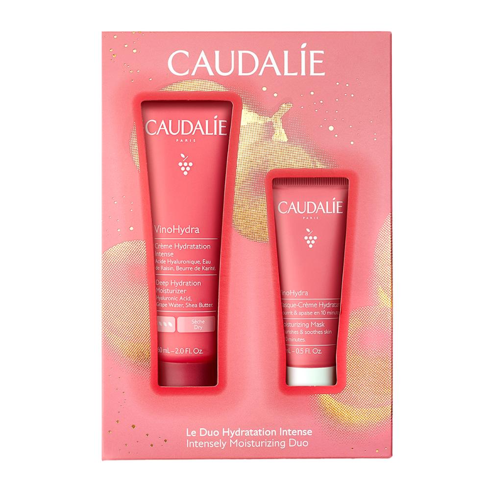 Caudalie VinoHydra Xmas Promo Deep Hydration Moisturizer Ενυδατική Κρέμα Προσώπου για Ευαίσθητες & Ξηρές Επιδερμίδες, 60ml & Δώρο Moisturizing Mask Ενυδατική Μάσκα Προσώπου, 15ml, 1σετ