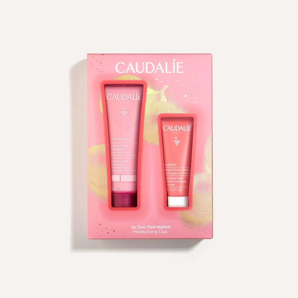 Caudalie VinoHydra Xmas Promo Sorbet Cream Moisturizer Δροσερή Κρέμα Προσώπου, 60ml & Δώρο Moisturizing Mask Ενυδατική Μάσκα Προσώπου, 15ml, 1σετ