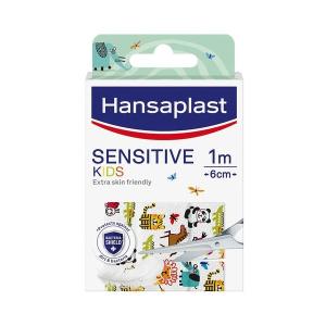 Hansaplast Strips/Ταχυεπιδέσμοι Sensitive Kids Επίθεμα ιδιαίτερα φιλικό με την επιδερμίδα (10cm x 6cm) 10pcs - 2365