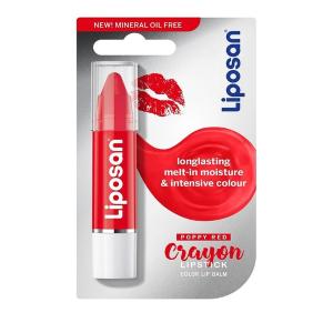 Liposan Crayon Lipstick Poppy Red 3gr - 3985