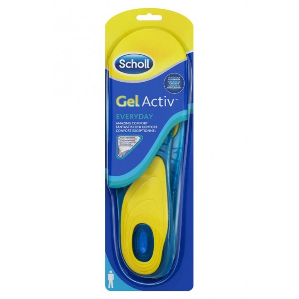 Scholl GelActiv Everyday Ανδρικοί Ανατομικοί Πάτοι , Νο 40-46.5,  2 τεμ