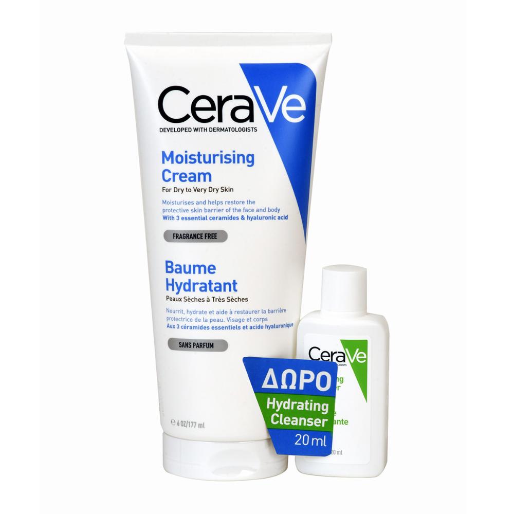 Cerave Moisturising Cream 177ml και Δώρο Hydrating Cleanser 20ml