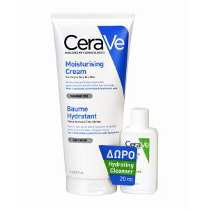 Cerave Moisturising Cream 177ml και Δώρο Hydrating Cleanser 20ml - 2606
