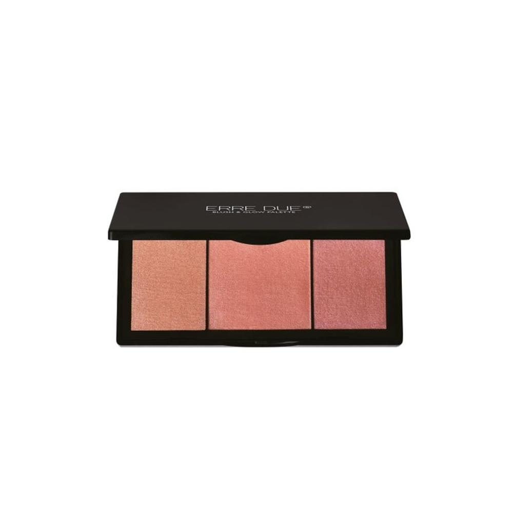 ERRE DUE Blush & Glow Palette 403 Rosy Evenings Παλέτα Ρουζ και Highlighter 10gr