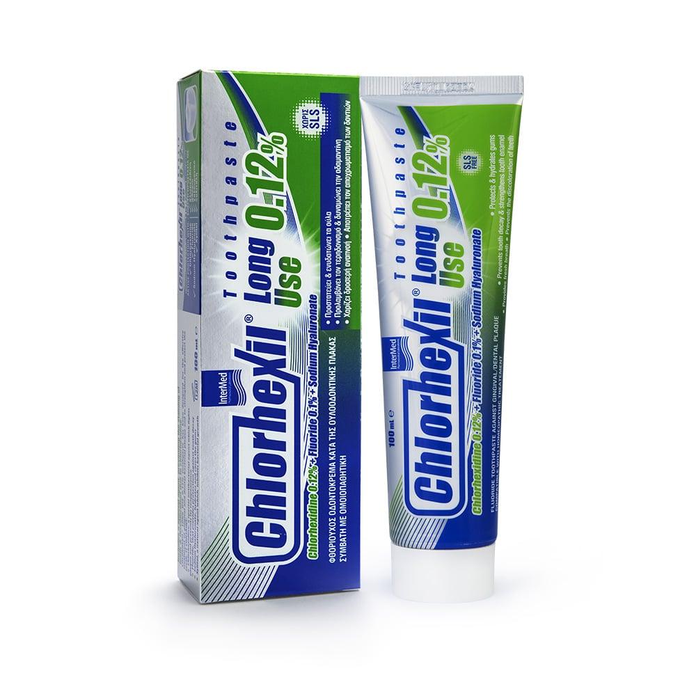 Intermed Chlorhexil Long Use Toothpaste 0.12% Πολλαπλή Προστασία της Στοματικής Κοιλότητας, 100ml