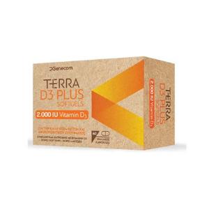 Terra D3 Plus 2000IU Vitamin D3 60softgels - 1758