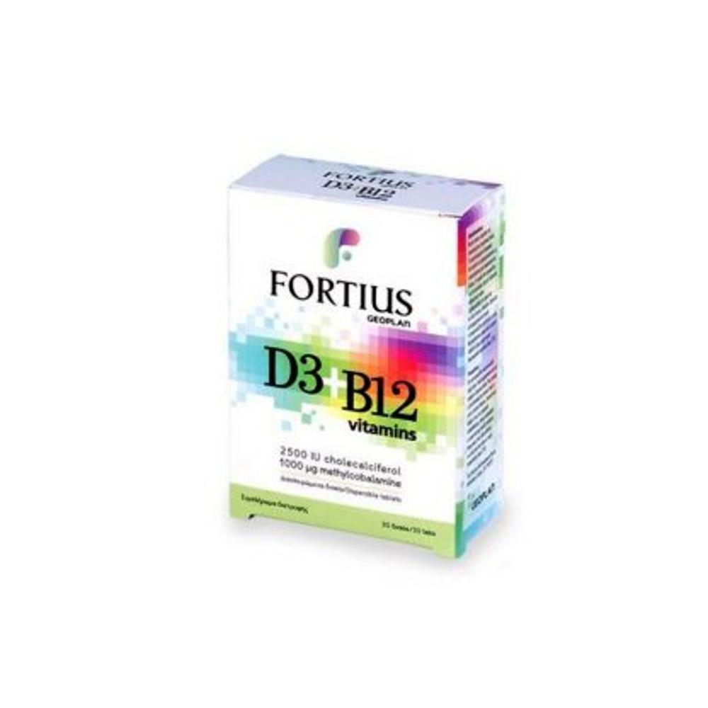 Fortius D3 2500IU + B12 1000µg 30tabs